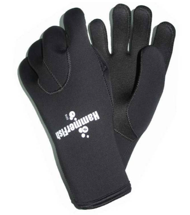 Перчатки 5 мм AQUASTRETCH HAMMERFISH пятипалые