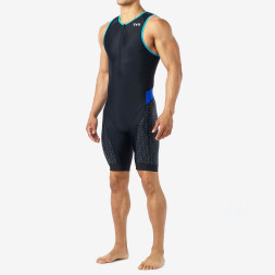 Стартовый костюм без рукавов с молнией спереди TYR Men's Competitor Padded Front Zip Tri Suit