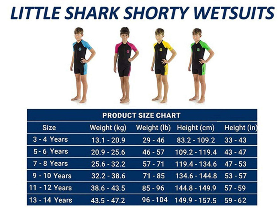 Гидрокостюм детский LITTLE SHARK короткий
