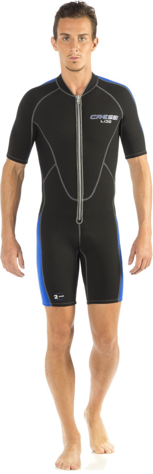 Гидрокостюм CRESSI LIDO MAN SHORTY, черно-синий, 2mm