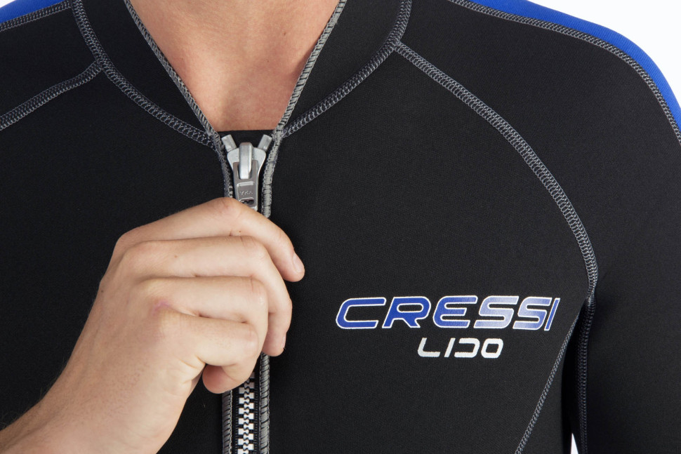 Гидрокостюм CRESSI LIDO MAN SHORTY, черно-синий, 2mm