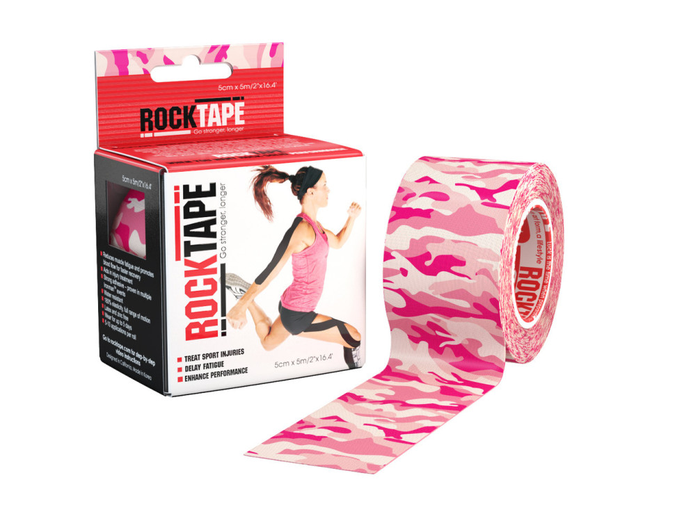 Тейп RockTape, 5 см х 5 м (с рисунком)