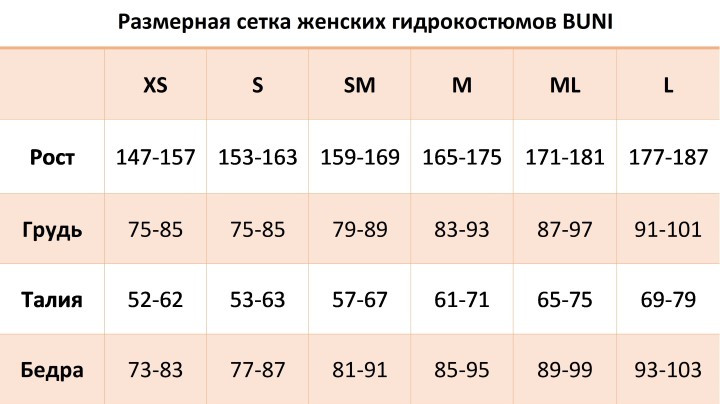 Безрукавный гидрокостюм BUNI SWIM STAR 3/2 model 2025 (женский)