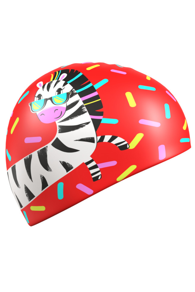 Юниорская силиконовая шапочка ZEBRA