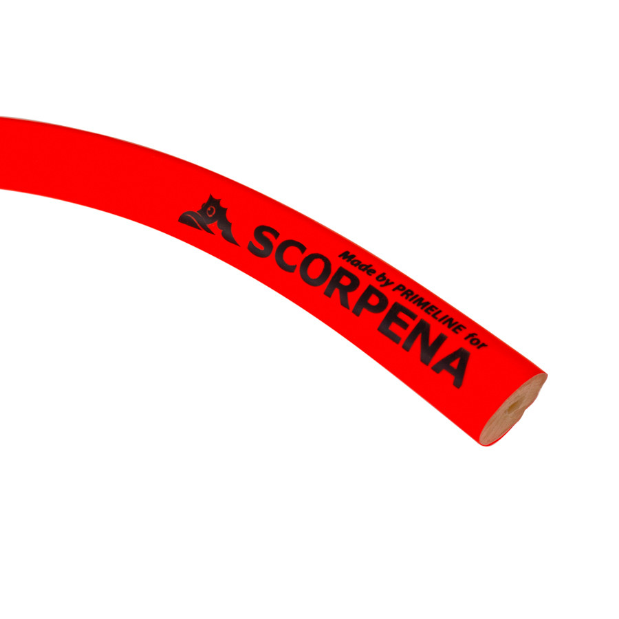 Тяга d16мм Scorpena RED, на отрез 1 м, двухкомпонентная, латексная,  ⌀16 мм