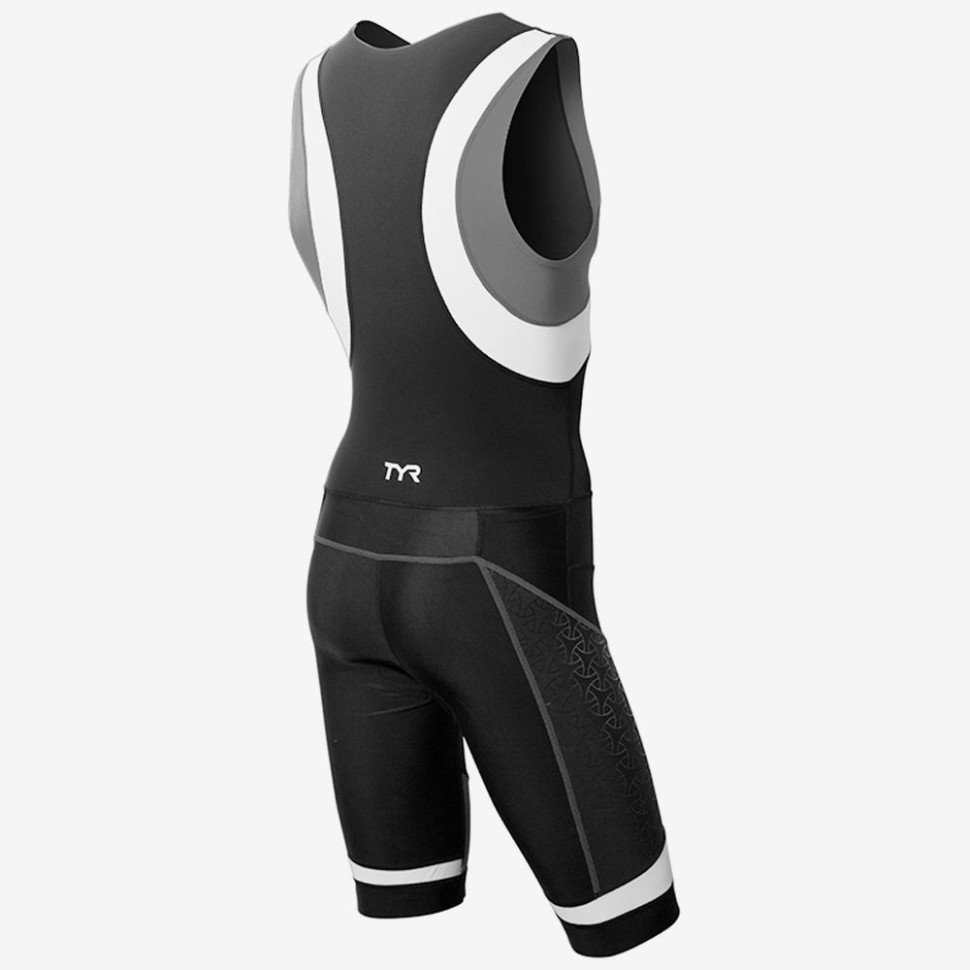 Стартовый костюм без рукавов с молнией спереди TYR Competitor Front Zip Tri Suit W/ Pad