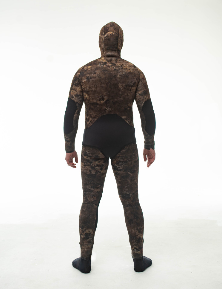 Гидрокостюм 5 мм AQUASTRETCH CAMO BROWN HAMMERFISH/открытая пора