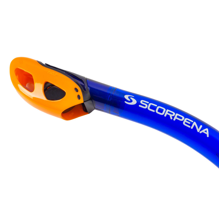 Трубка Scorpena K4 c двумя клапанами, син.