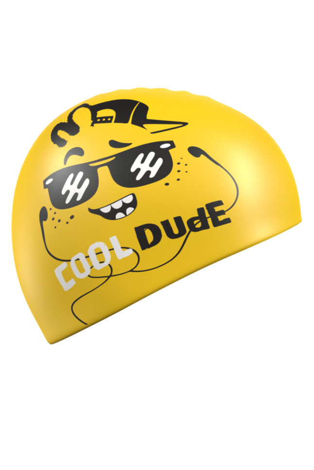 Юниорская силиконовая шапочка DUDE