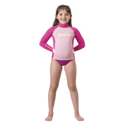 Гидрокостюм-Футболка с длинным рукавом MARES Rash Guard GIRL, Лайкра, для девочки