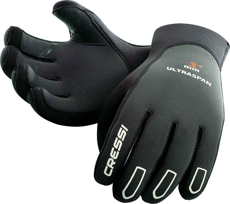 Перчатки CRESSI ULTRASPAN, черные, 3.5mm