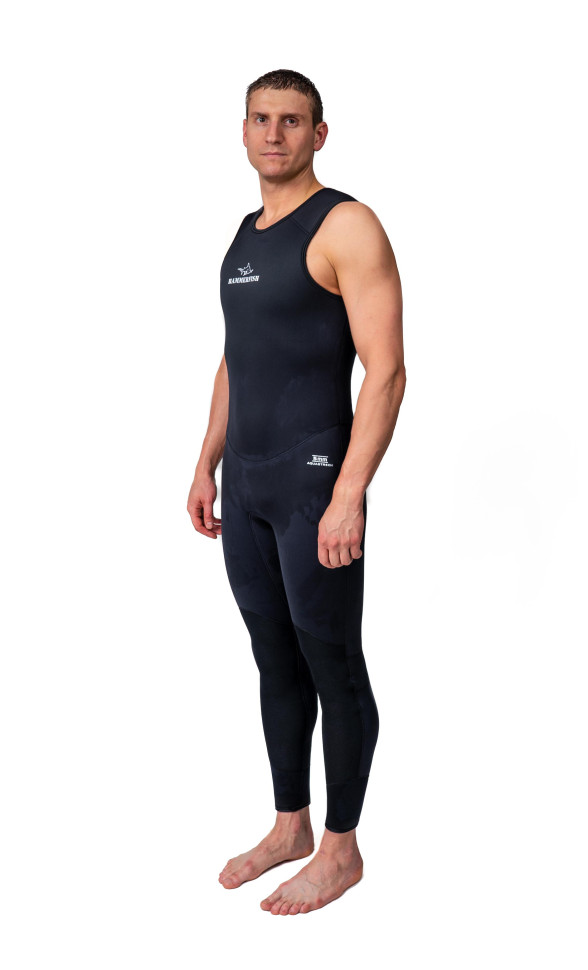 Гидрокостюм для подводной охоты 5 мм HAMMERFISH STRONG BLACK/открытая пора, длинные штаны