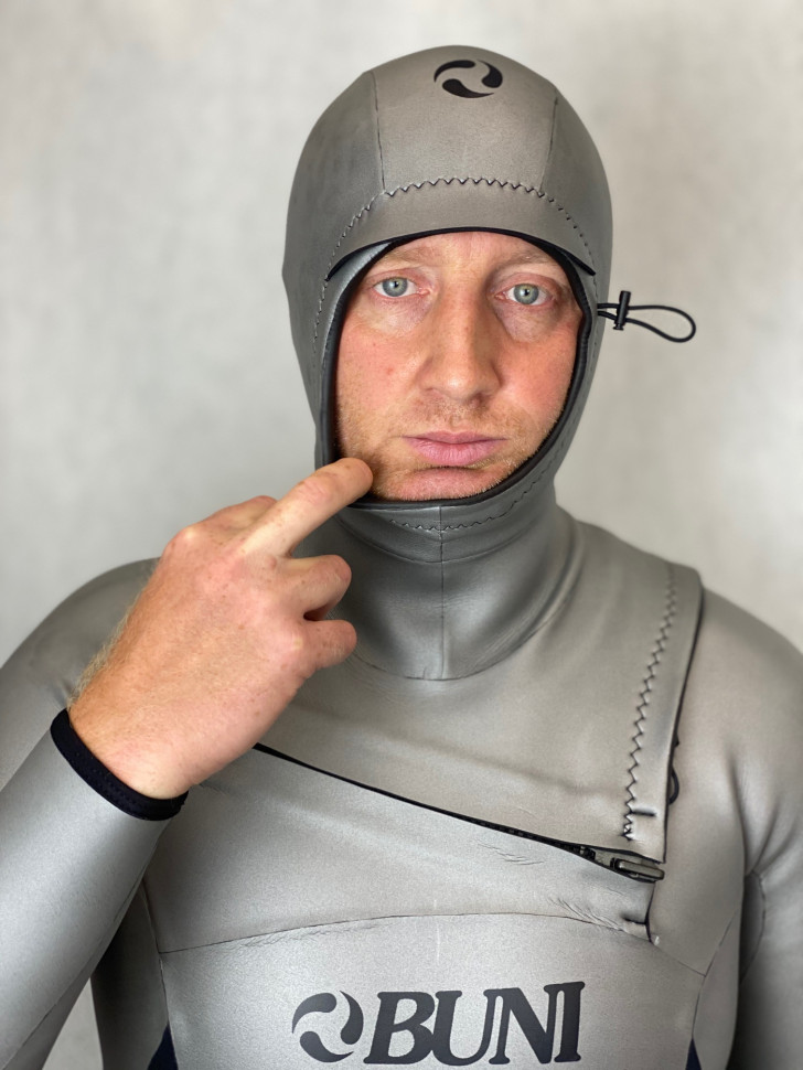 Гидрокостюм с шлемом 5/4/3 мм ACTIVE молния Front-Zip BUNI для серфинга