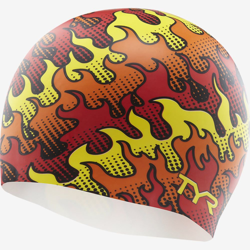Шапочка для плавания TYR Flame Silicone Swim Cap