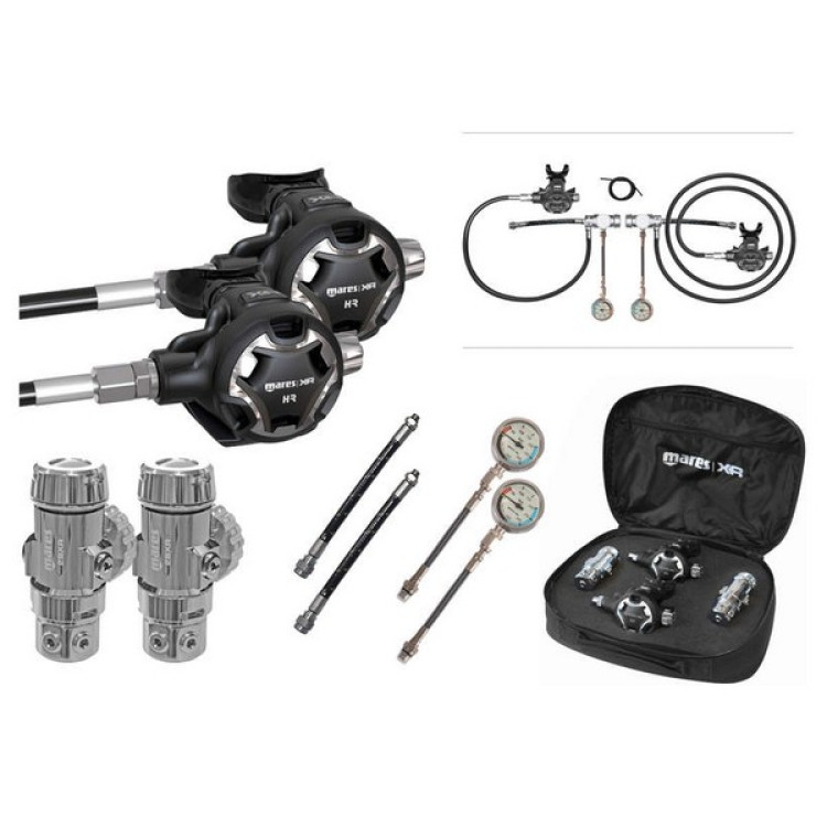 Регуляторы для дайвинга MARES XR 28XR HR TekSet с 2манометрами, DIN до 40% О2