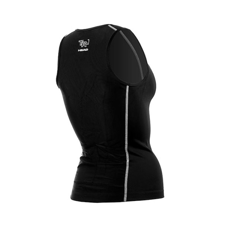Майка HEAD TRI-Top с молнией, Женская, Лайкра, Триатлон