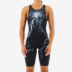 Гидрокостюм с открытой спиной  TYR VENZO Phantom Oblivion Open Back Swimsuit