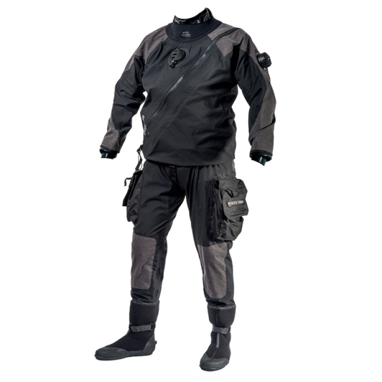 Сухой гидрокостюм MARES XR1 Kevlar Silicon-ST, Диагональная молния, Биламинатный