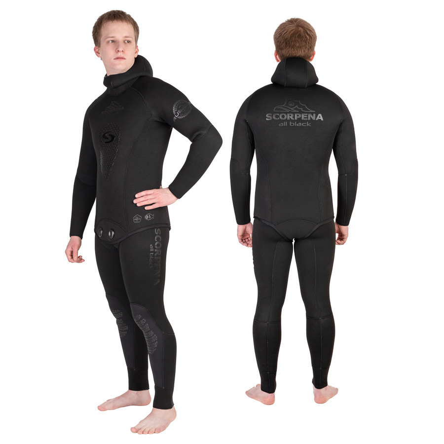 Гидрокостюм Scorpena AllBlack - 5 мм