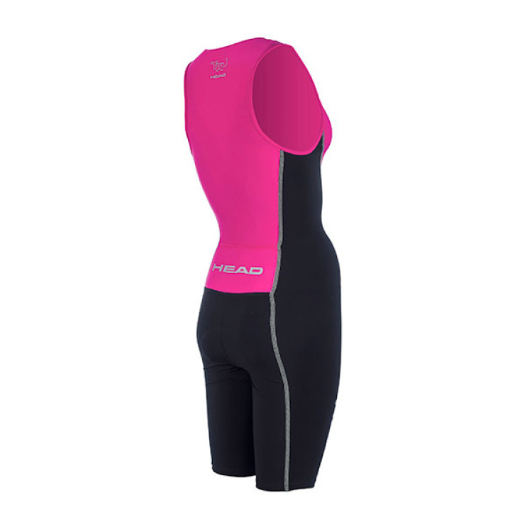 Короткий костюм HEAD TRI-Suit с молнией, без рукавов, Женский, Лайкра, Триатлон