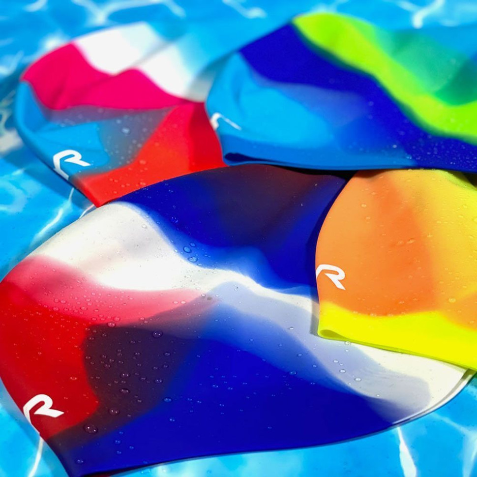 Шапочка плавательная подростковая TYR Tie Dye Junior Swim Cap