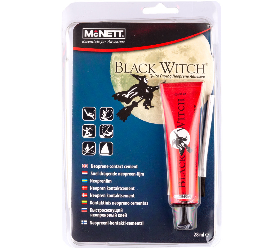 Клей неопреновый + кисточка Black Witch  McNett