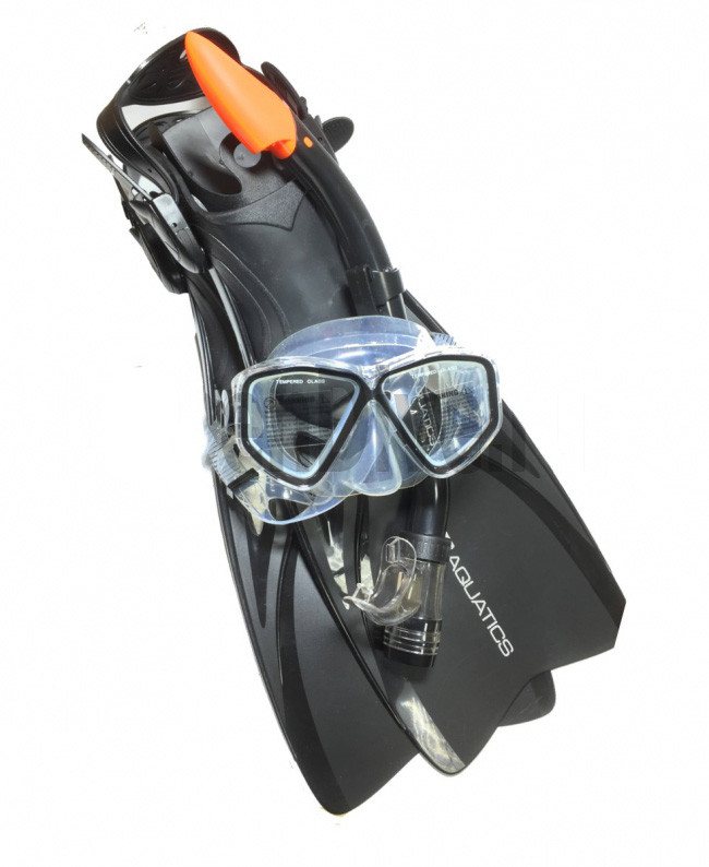 Комплект AQUAtics TAIHITI, Маска, трубка, ласты
