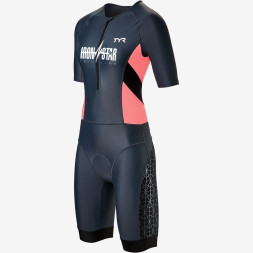Стартовый костюм с коротким рукавов с молнией спереди TYR Women's Competitor Speedsuit