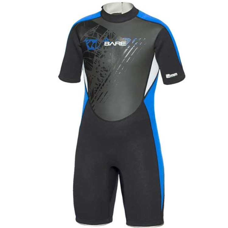 Гидрокостюм Bare подростковый 2mm Manta Shorty, Youth.