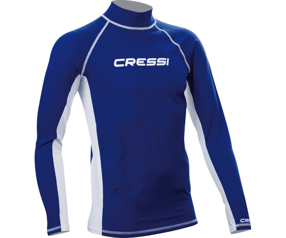 Футболка из лайкры с длинным рукавом RASH GUARD муж. синяя Cressi