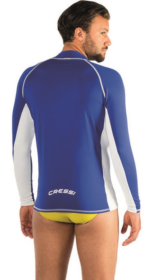 Футболка из лайкры с длинным рукавом RASH GUARD муж. синяя Cressi