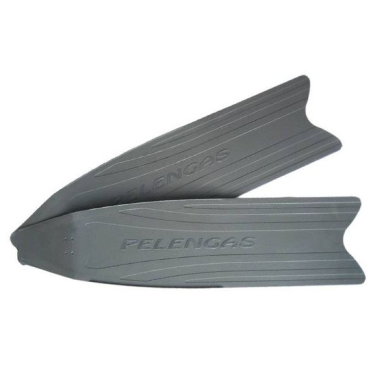 Ласты Pelengas с пластиковыми лопастями SOFT (серые) (собранные с калошами 46-48)