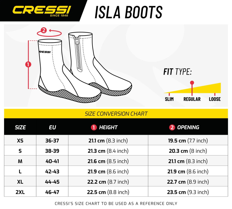 Боты ISLA c молнией 3 мм Cressi